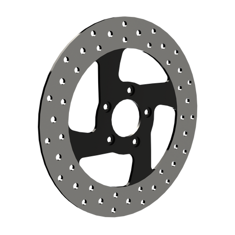RetroSpec 09 11.5" & 11.8" solid rotor in black