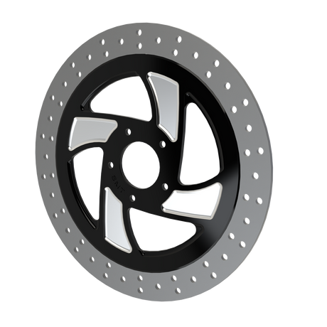 RetroSpec 09 13" floating rotor in black double cut