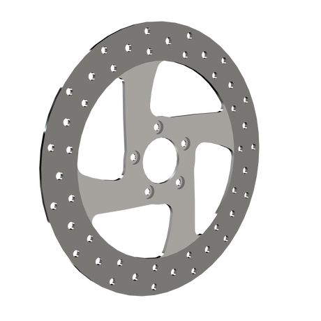 RetroSpec 09 13" solid rotor in polished