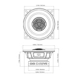 DB Drive S4.0 : 4" 2-Way Speaker (1 Pair)