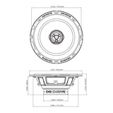DB Drive S65 : 6.5" Speed Series 2-Way Speaker (1 Pair)