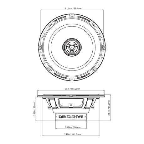 DB Drive S65 : 6.5" Speed Series 2-Way Speaker (1 Pair)