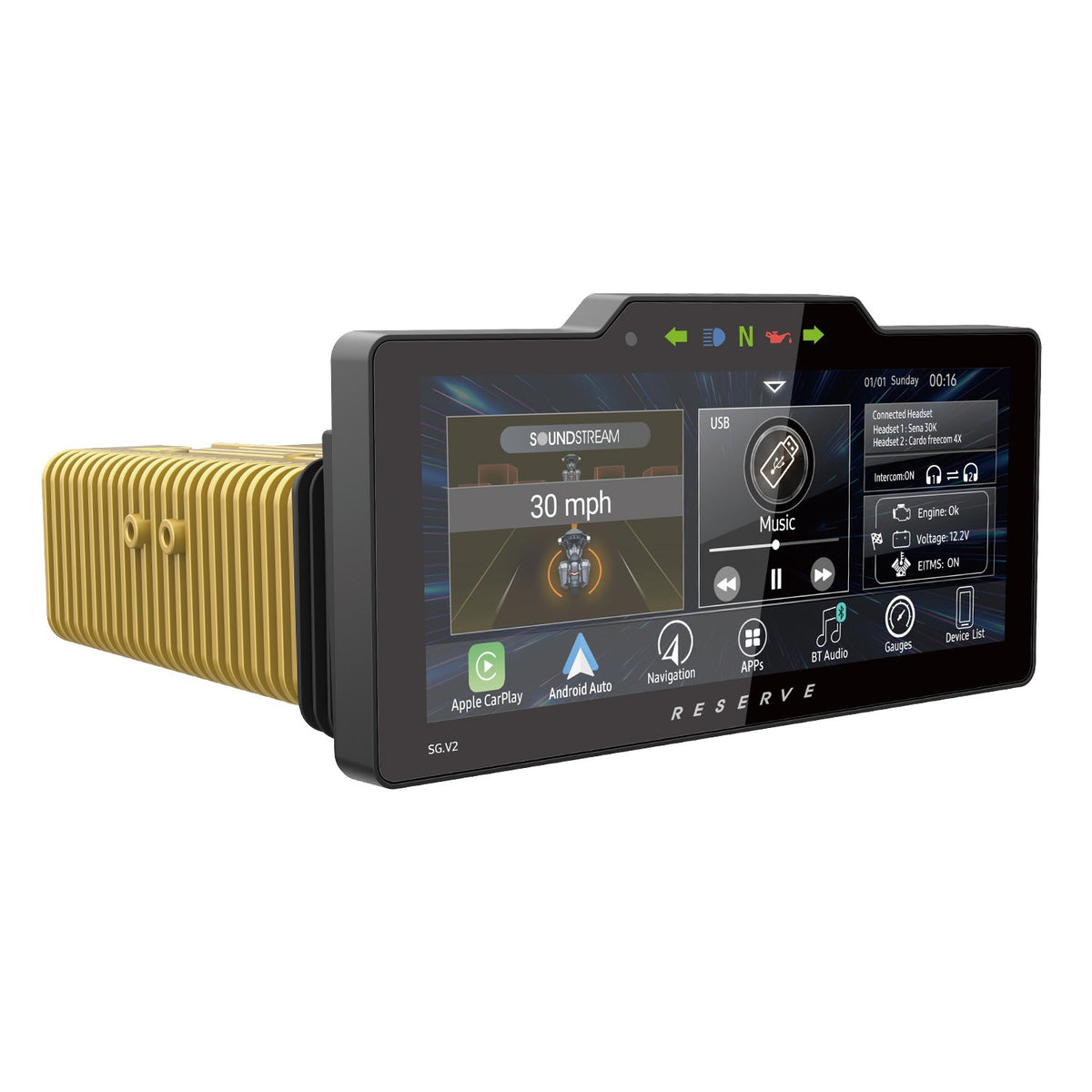 Soundstream SG.V2 1998-2013 Harley-Davidson® Street Glide & Ultra Plug & Play Head Unit