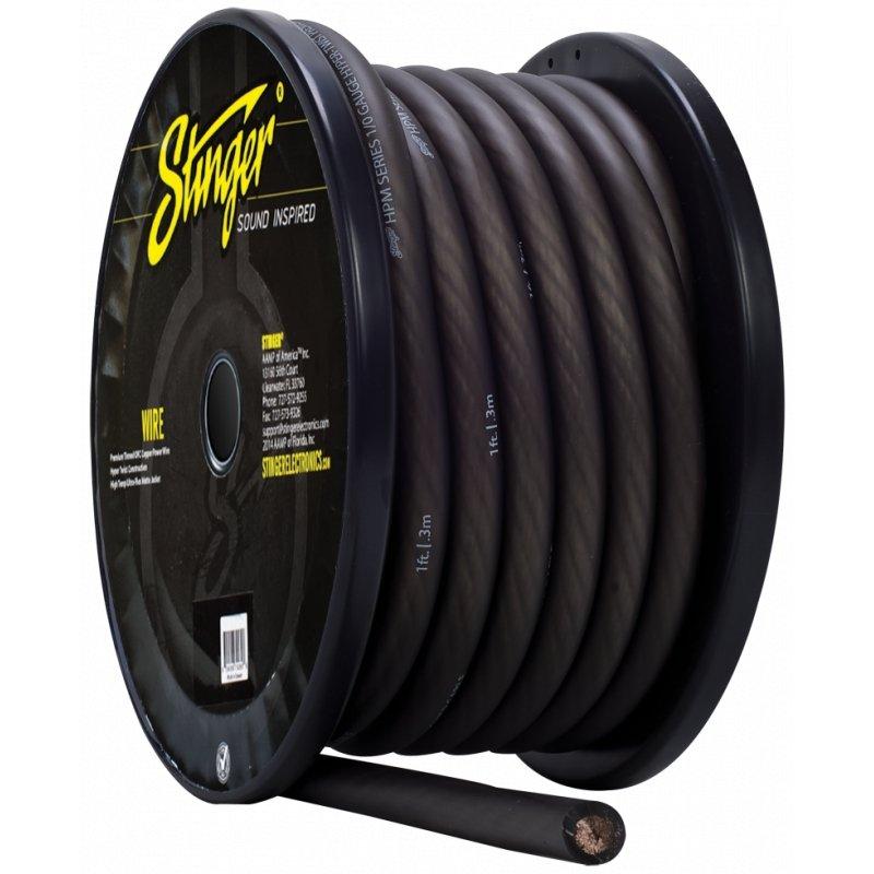 Stinger SHW10G 50' of 1/0 Guage Charcoal Power/Ground
