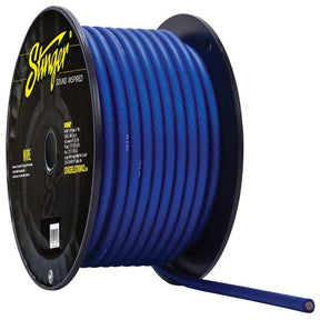 Stinger SHW14B 4 Gauge Pro Power Wire Roll Blue (100ft)