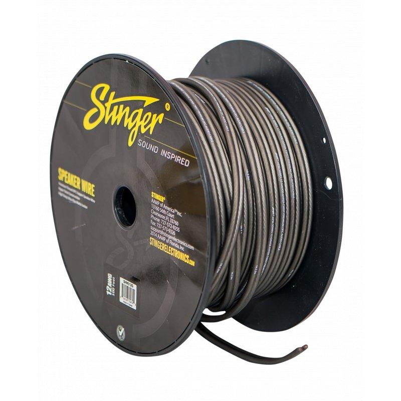 Stinger SHW512G 12 Gauge True-Spec Speaker Wire Gray 100ft Roll
