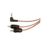 Stinger SI436 3.5mm to RCA with Right Angle, 6 ft.