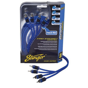 Stinger SI6412 12Ft 4Ch Shielded Directional Twisted Pr Rca