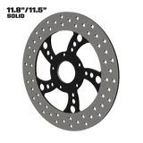 Silencer 11" solid rotor in black