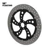 Silencer 18" floating rotor in black