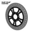 Simply Sinister 11" floating rotor in black double cut