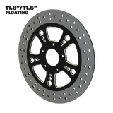 Simply Sinister 11" floating rotor in black double cut