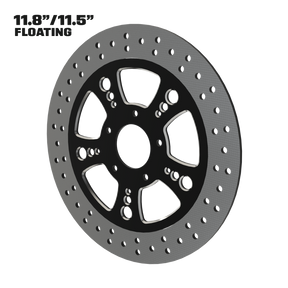 Simply Sinister 11" floating rotor in black double cut