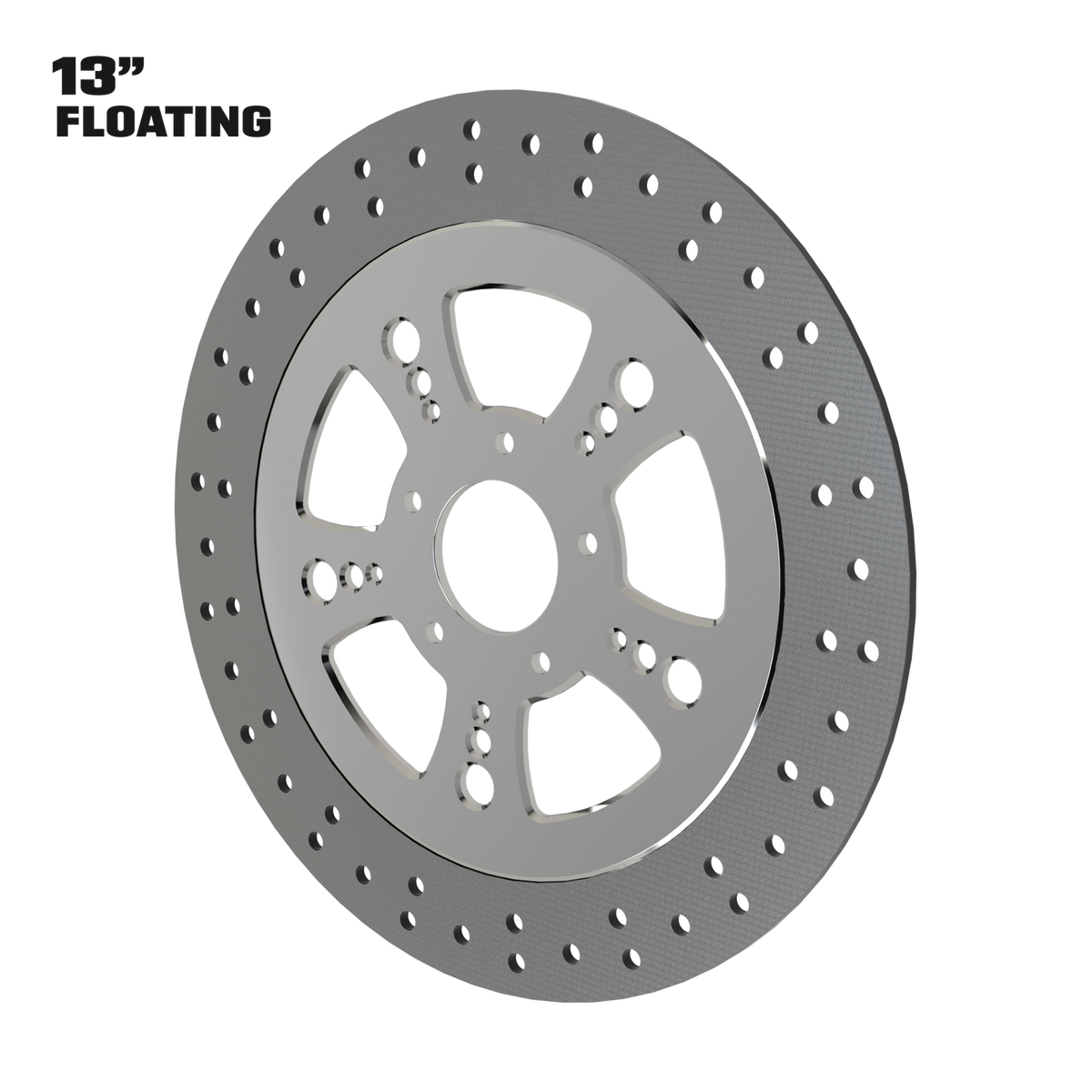 Simply Sinister 13" floating rotor in polished