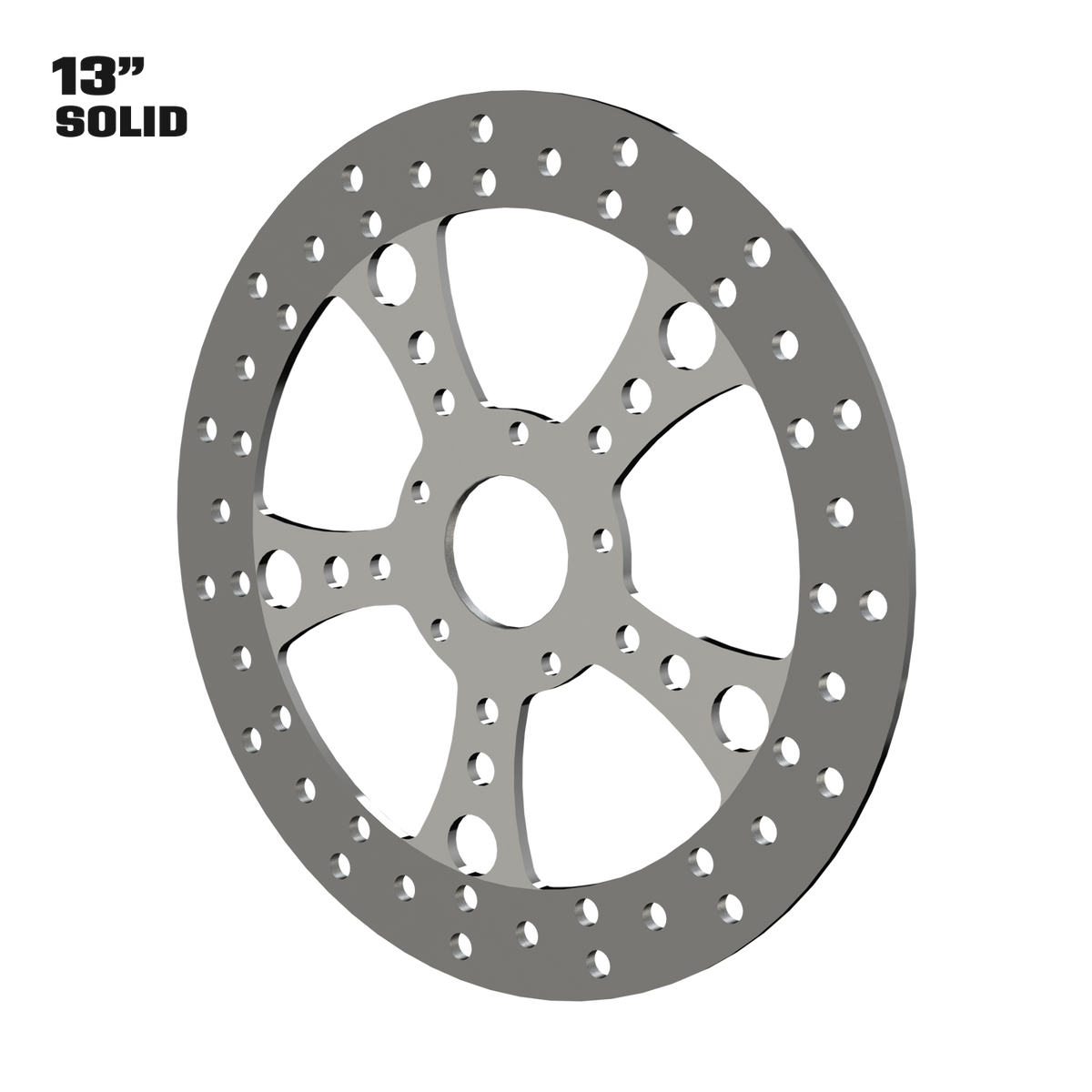Simply Sinister 13" solid rotor in polished