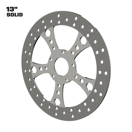 Simply Sinister 13" solid rotor in polished