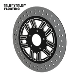 Sinful 11" floating rotor in black double cut