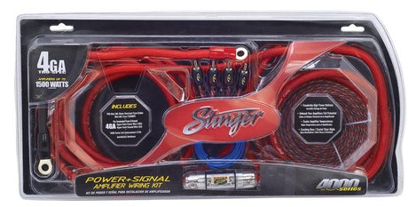 Stinger SK4641 4000 Series 4 Gauge Power & Signal Amp Kit