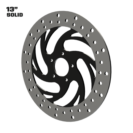 Slinger 13" Solid Rotor in Black