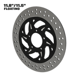 Slinger 11" Floating Rotor in Black Contrast Cut