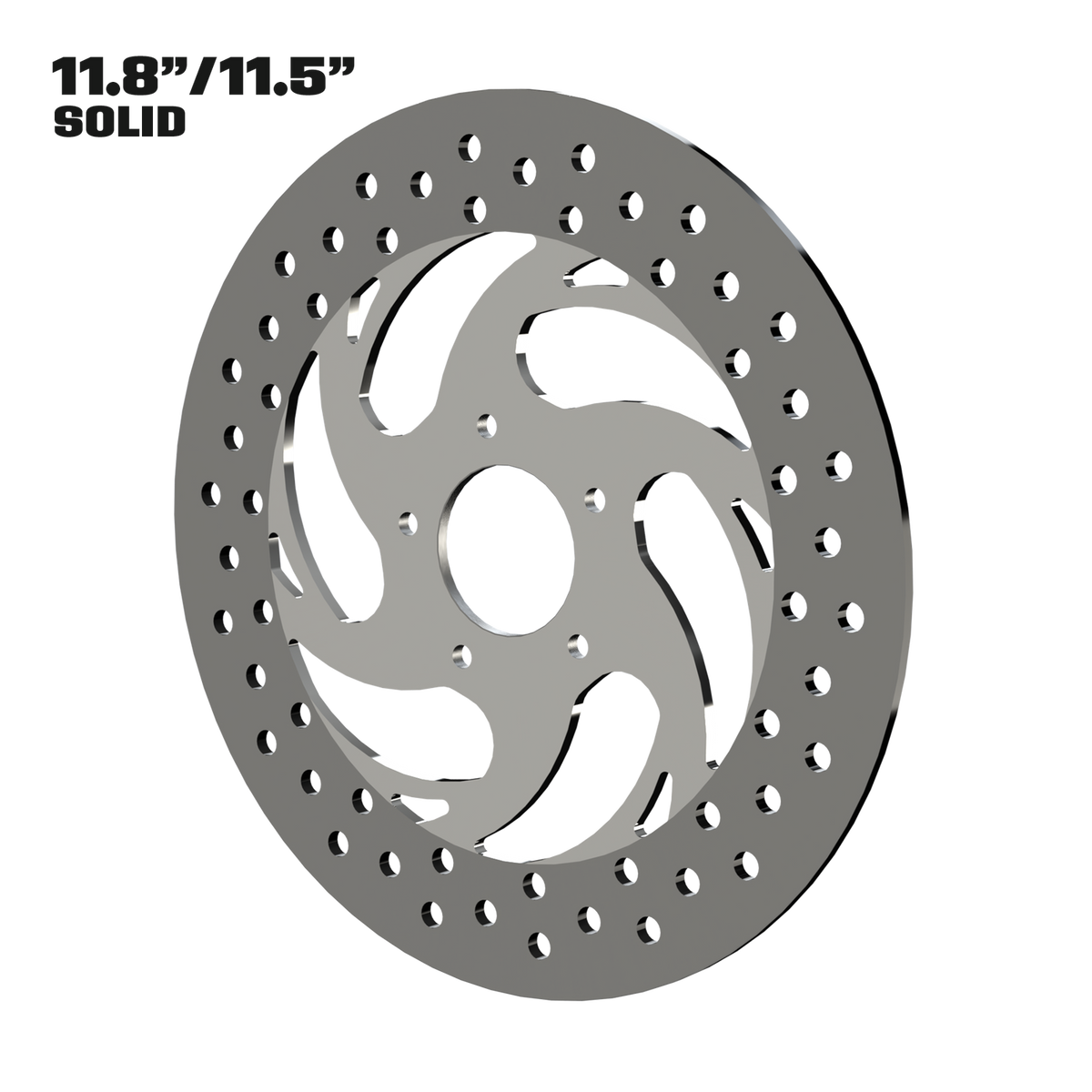 Slinger 11" Solid Rotor in Polished