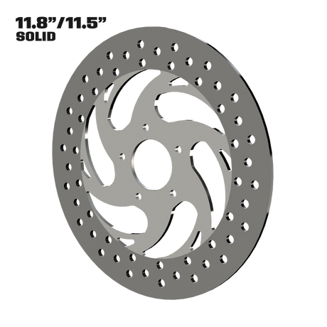 Slinger 11" Solid Rotor in Polished