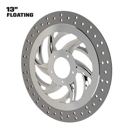 Slinger 13" Floating Rotor in Polished