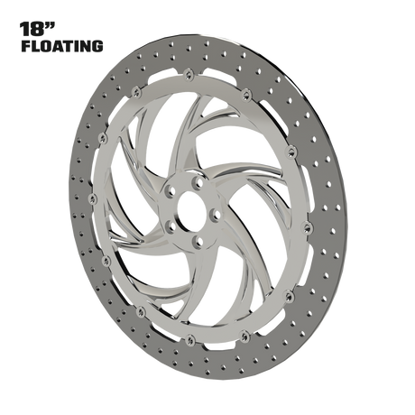 Slinger 18" Floating Rotor in Polished