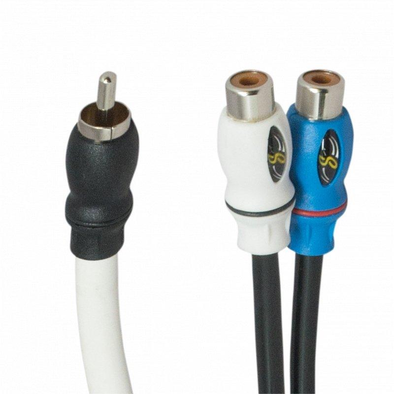 Stinger SMRCAYM Marine/Powersports 1M to 2F RCA Y-Adapter