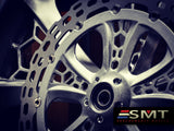Raw Aluminum SMT 3D Hive Wheel with 18" Rotor/ HEX Breaking Surface