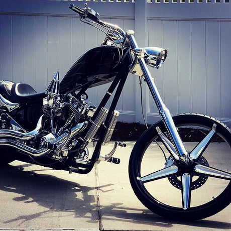 Rev Limit Harley Touring Black Double Cut Wheels