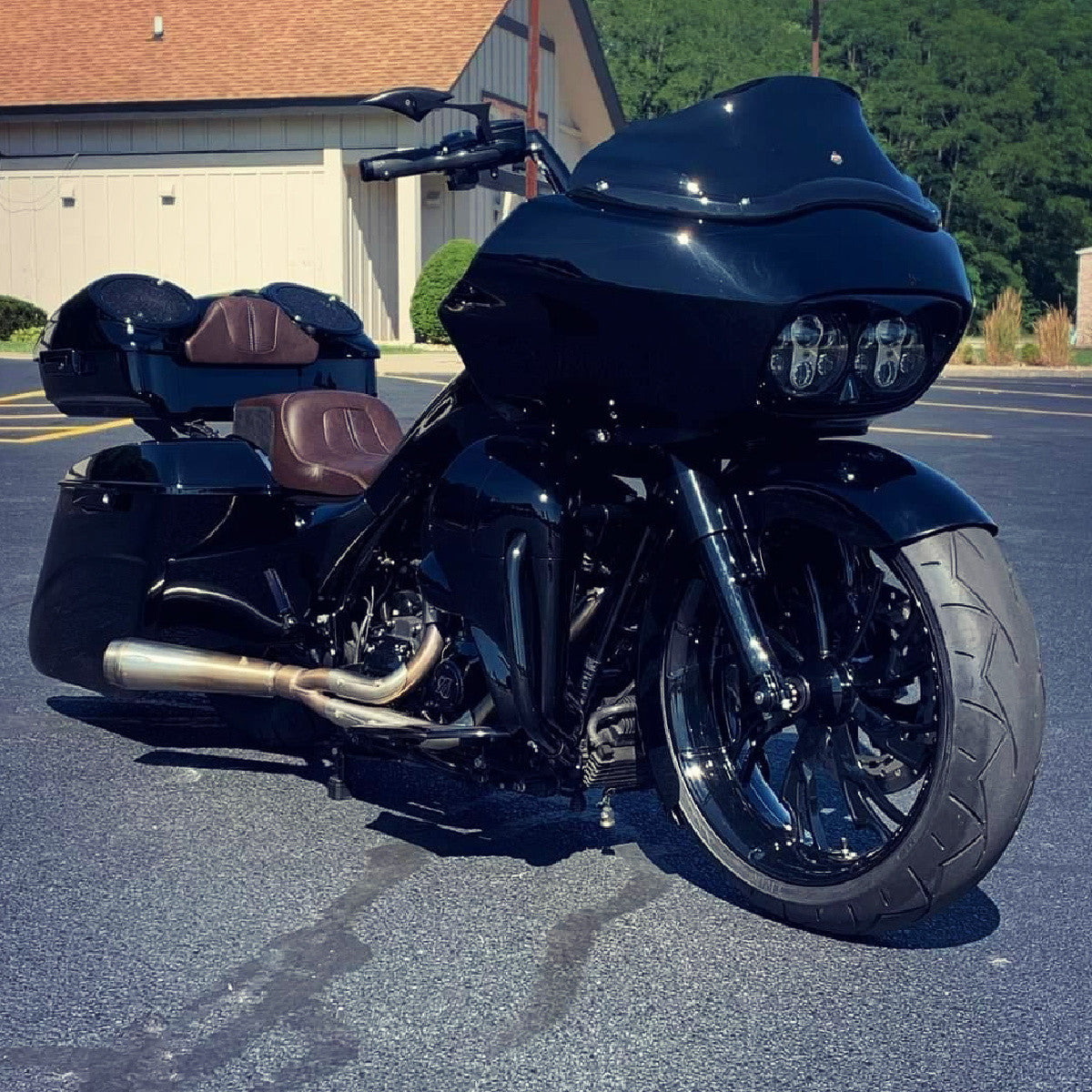21 Inch Guinzu Black Harley Wheel