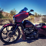 30 Inch Guinzu Black Harley Wheel