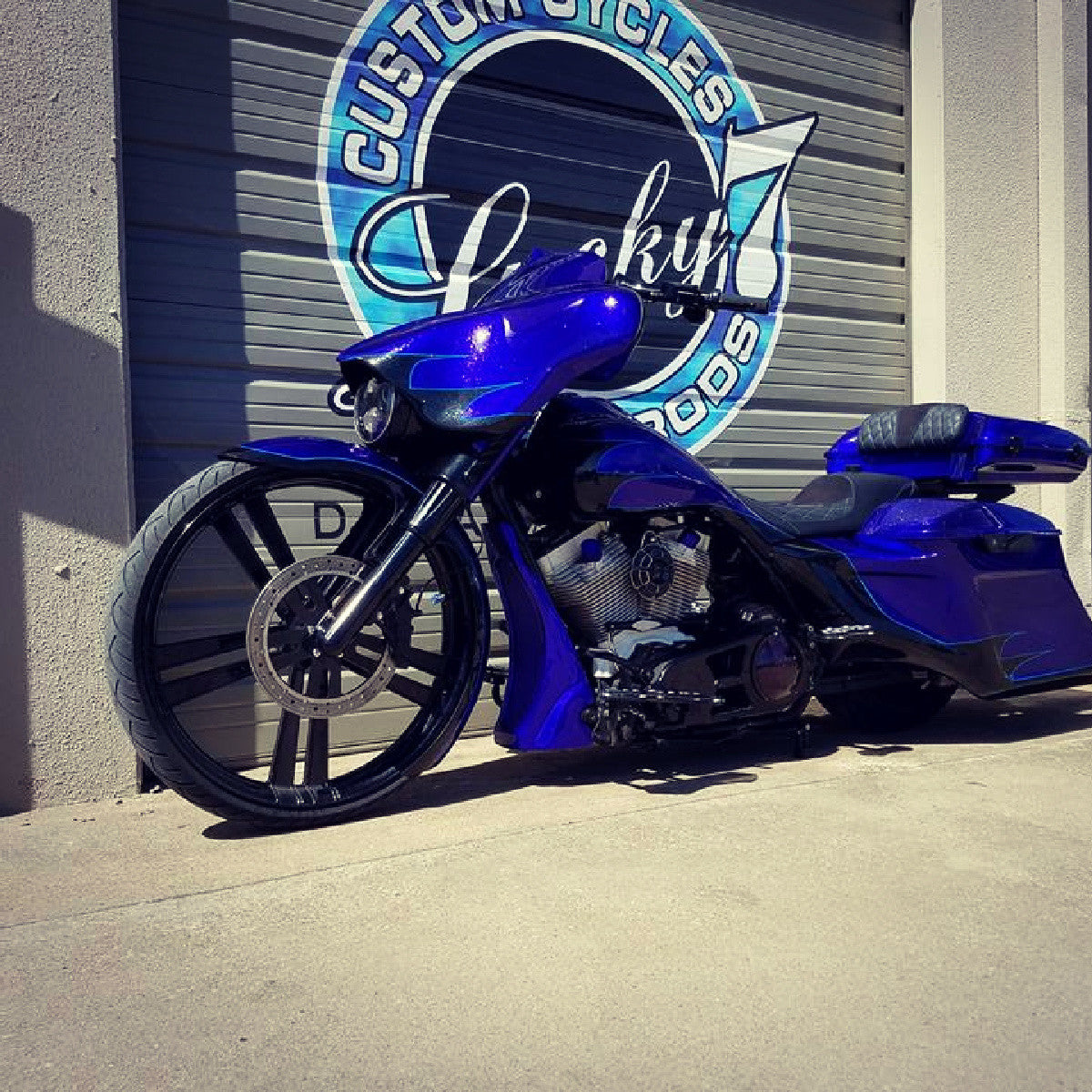 34 Inch Sinful Black Harley Wheel