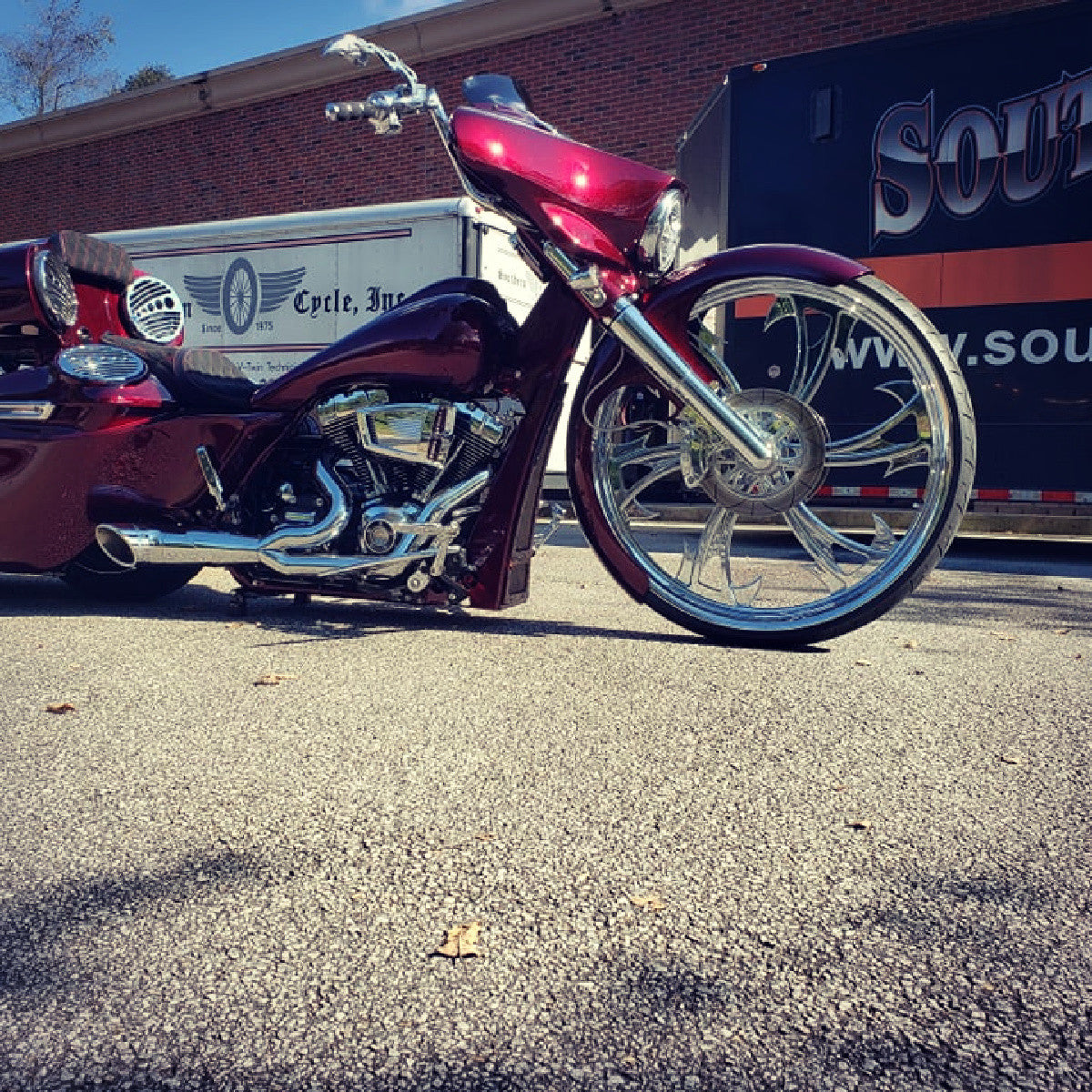 32 Inch Dirty HKR Chrome Harley Wheel