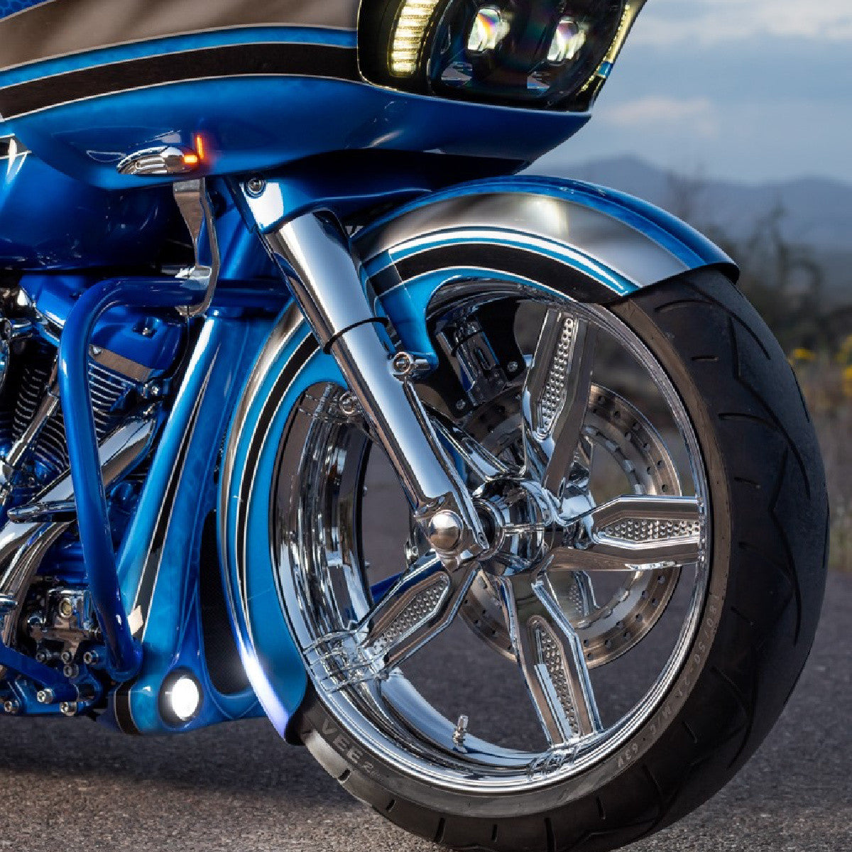 Octane Harley Pan America Chrome Wheels