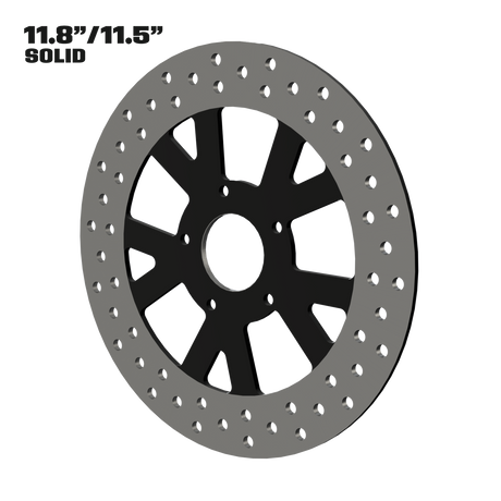 Spartus 11" solid rotor in black