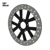 Spartus 13" solid rotor in black