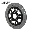 Spartus 11" floating rotor in black double cut