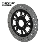 Spartus 11" floating rotor in black double cut
