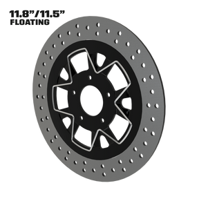 Spartus 11" floating rotor in black double cut