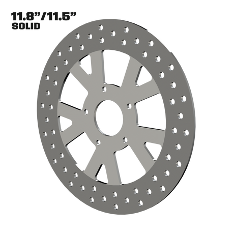 Spartus 11" solid rotor in polished