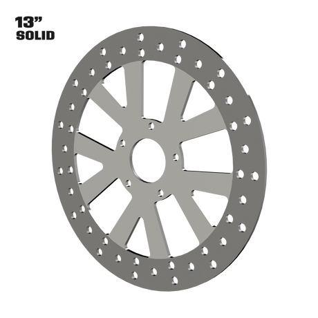 Spartus 13" solid rotor in polished