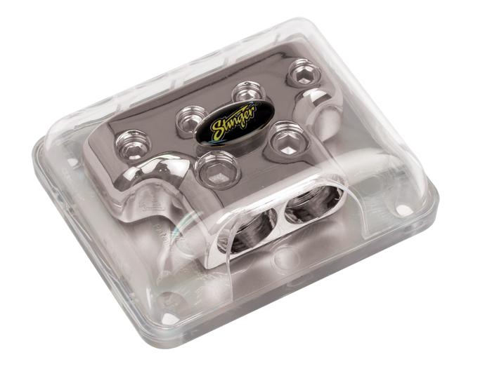 Stinger SPD514 Two 0ga. Input/ Four 4ga. Output T-Block.