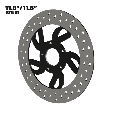 Speed 11" solid rotor in black