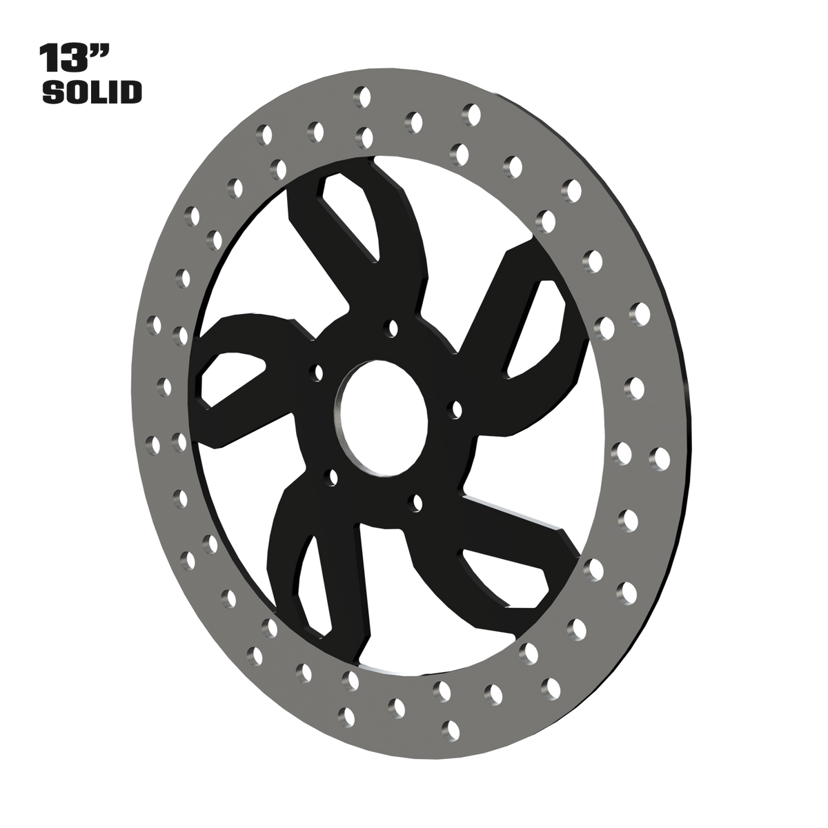 Speed 13" solid rotor in black