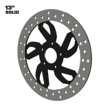 Speed 13" solid rotor in black