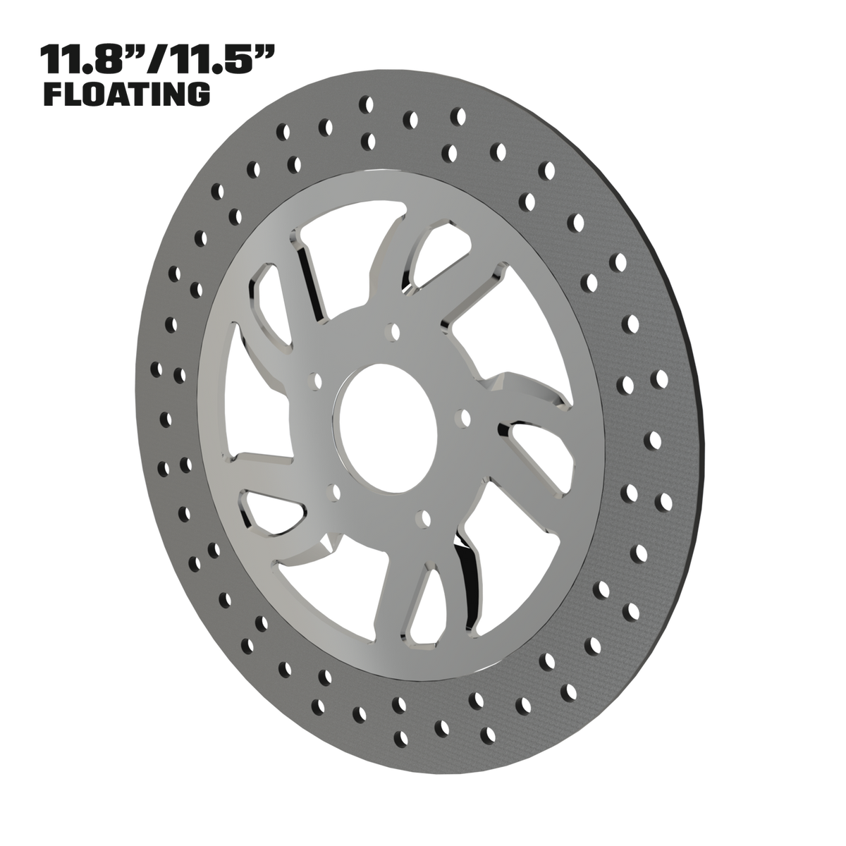 Speed 11" floating rotor in polished