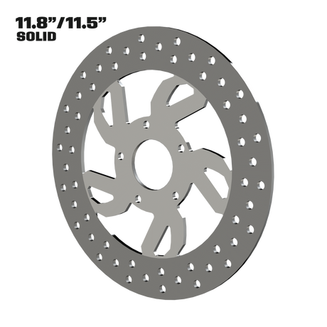 Speed 11" solid rotor in polished