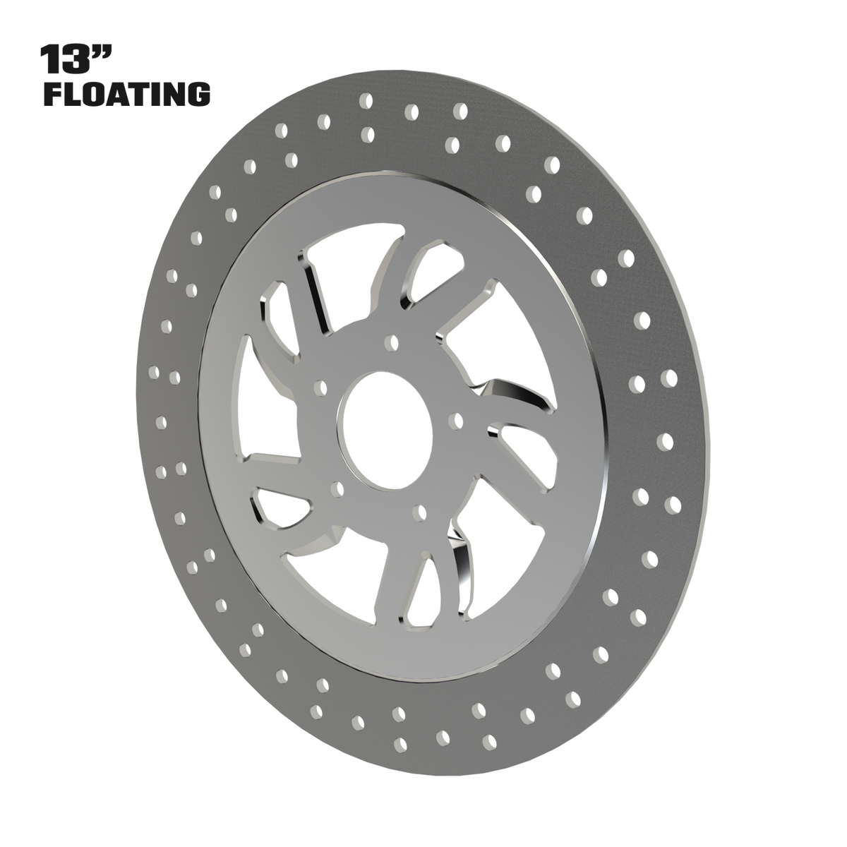 Speed 13" floating rotor in polished